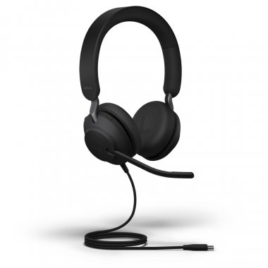 Фотография товара 'Jabra Evolve2 40, USB-A, MS Stereo Проводная гарнитура, подключение USB-A'