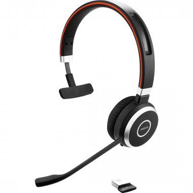 Фотография товара 'Jabra EVOLVE 65 UC Mono Оголовье; подключение к ПК через Bluetooth-USB-адаптер'