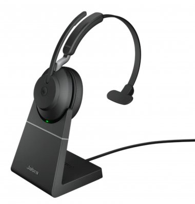 Фотография товара 'Jabra Evolve2 65, Link380a MS Mono Stand Black Bluetooth 5.0'