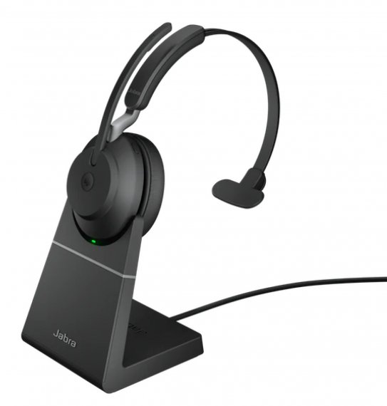 Фотография товара 'Jabra Evolve2 65, Link380c MS Mono Stand Black Bluetooth 5.0'